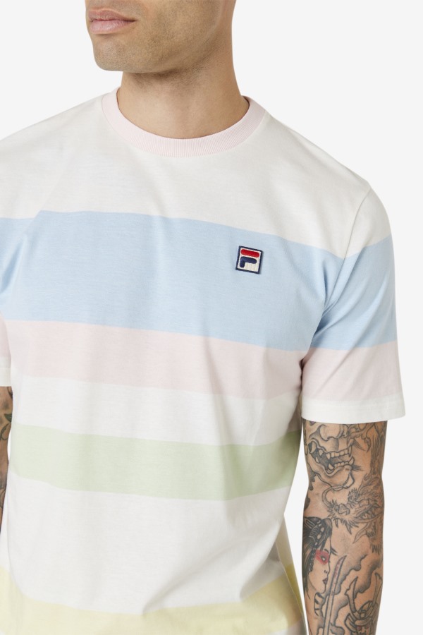 Fila Outlets Marshmallow/Blue/Pink/Tender Slitter Crew