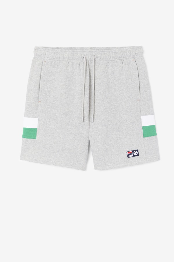 Fila Outlets Langlen Short Light Grey/Jelly Bean/White