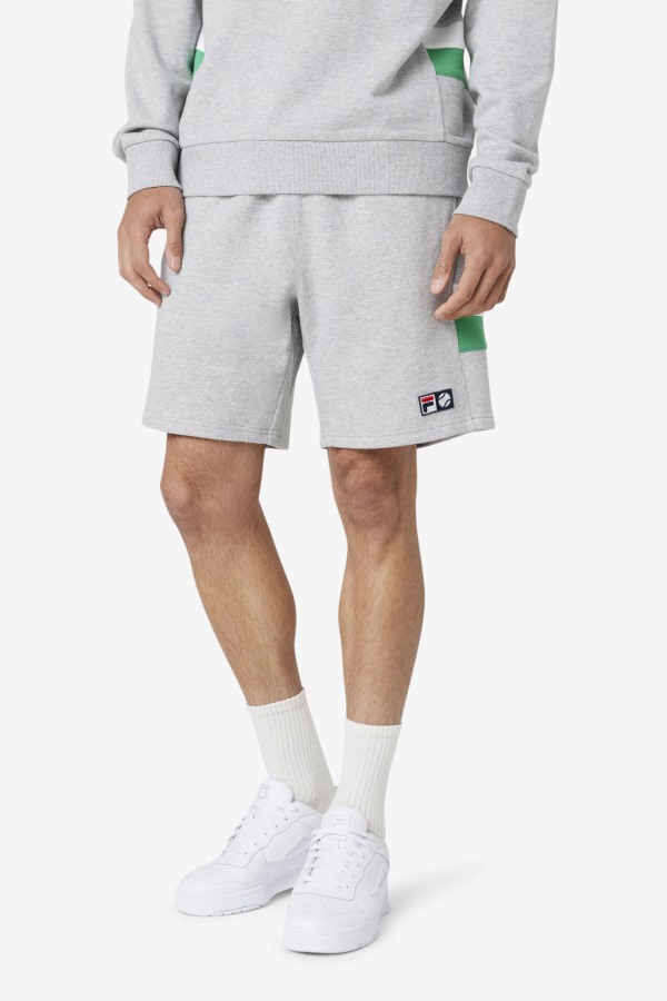 Fila Outlets Langlen Short Light Grey/Jelly Bean/White
