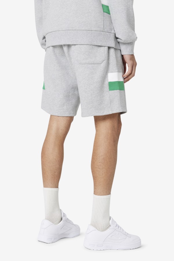 Fila Outlets Langlen Short Light Grey/Jelly Bean/White