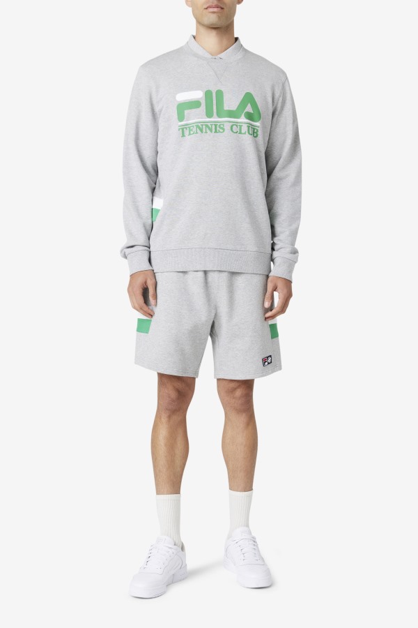 Fila Outlets Langlen Short Light Grey/Jelly Bean/White