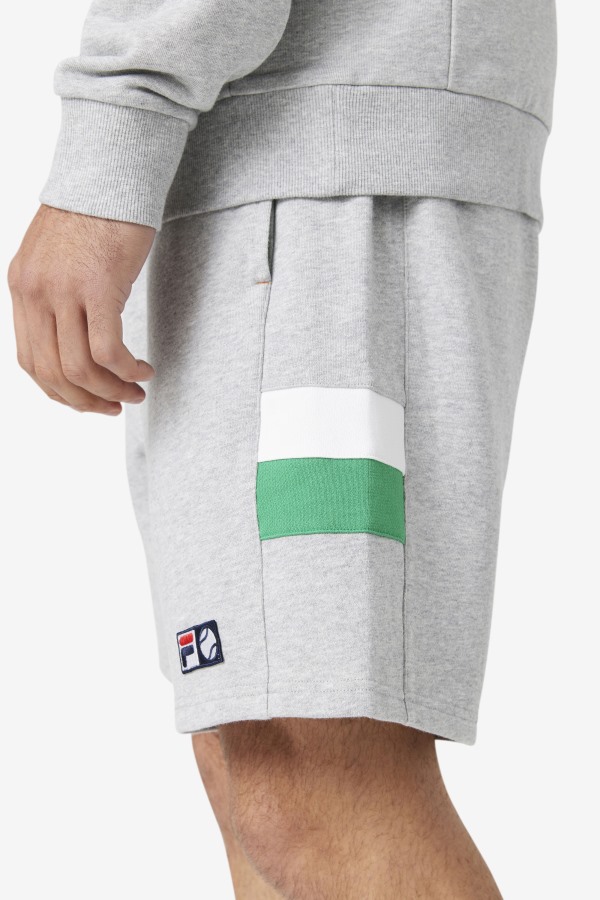 Fila Outlets Langlen Short Light Grey/Jelly Bean/White