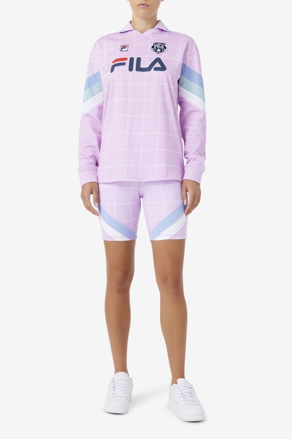 Fila Outlets Orchid/Blue/White Yareli Bike Short