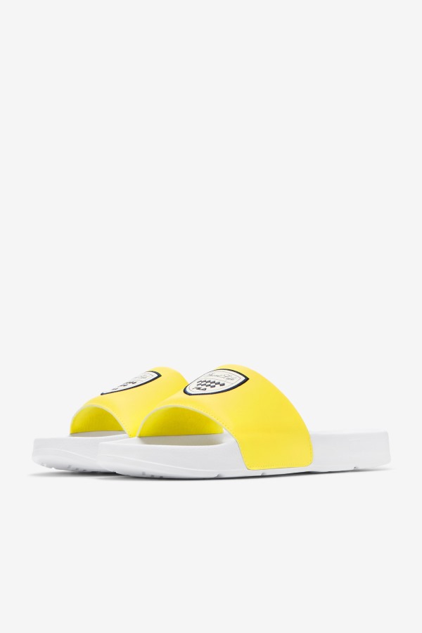 White/Yellow/Navy Fila Outlets Men\'s Drifter CC