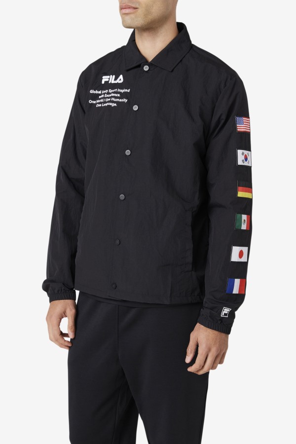 Caquga Jacket Fila Outlets Black/White