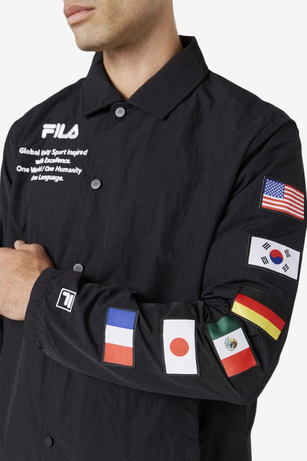 Caquga Jacket Fila Outlets Black/White
