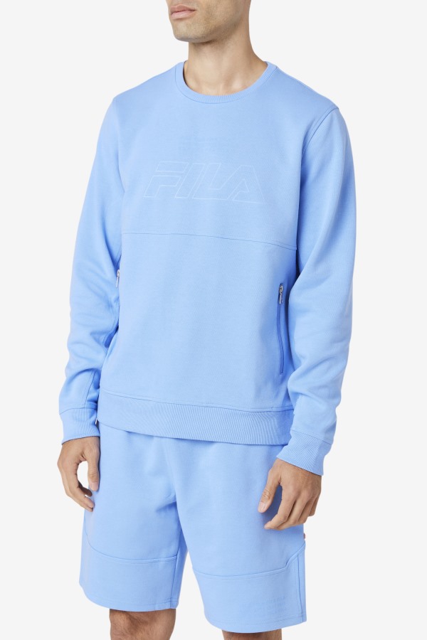 Cornflower Blue Arev Sweatshirt Fila Outlets