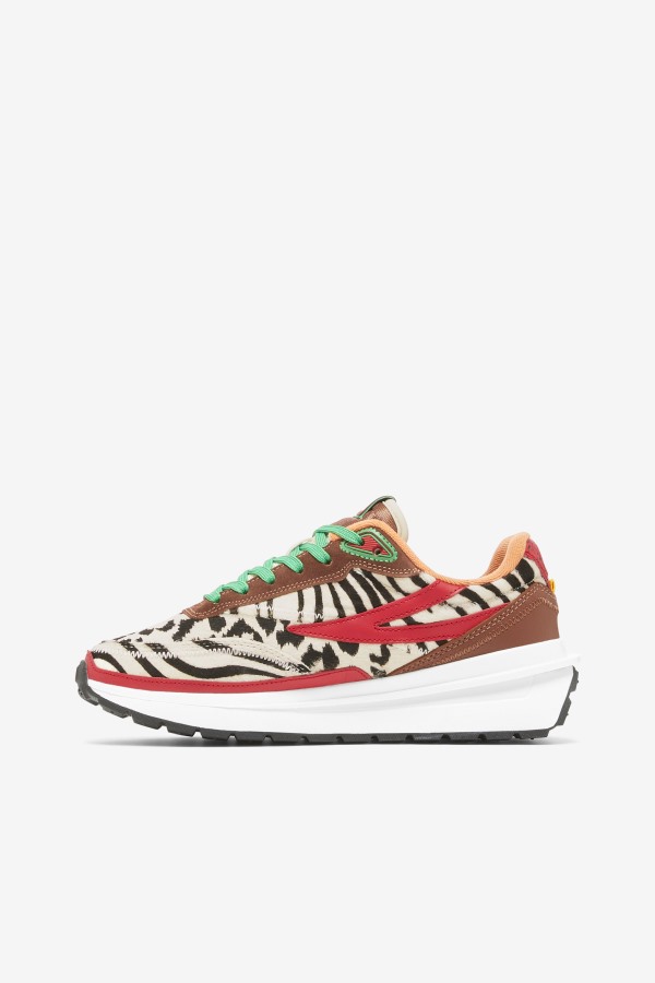 Sequoia/Red/Seedpearl Fila Outlets Women\'s Renno Zero Animal