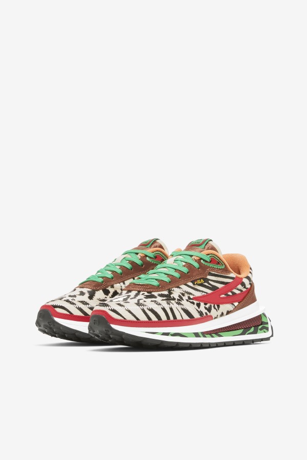 Sequoia/Red/Seedpearl Fila Outlets Women\'s Renno Zero Animal