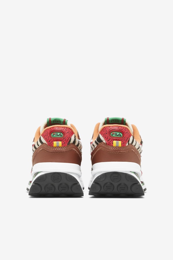 Sequoia/Red/Seedpearl Fila Outlets Women\'s Renno Zero Animal
