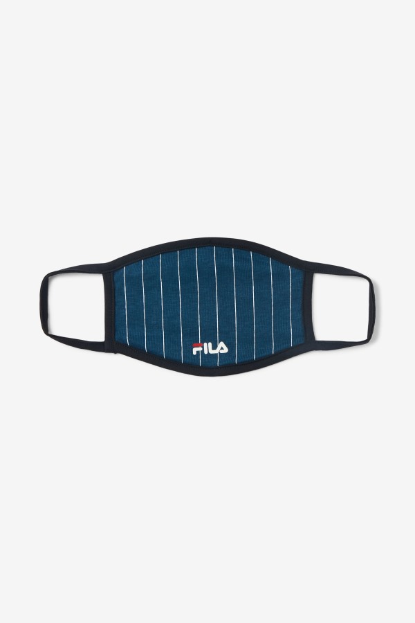 Fila Outlets Pin Stripe Cloth Face Mask Navy