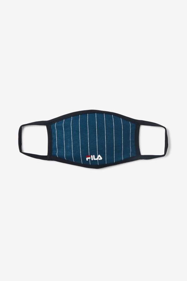 Fila Outlets Pin Stripe Cloth Face Mask Navy