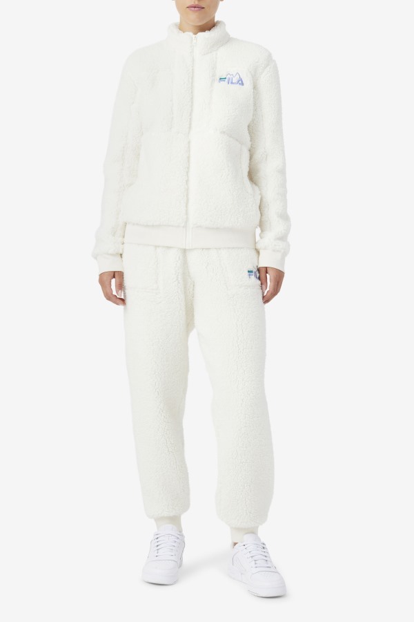 Fila Outlets Egret/Jacaranda/Deep Lake Freyja Sherpa Jogger