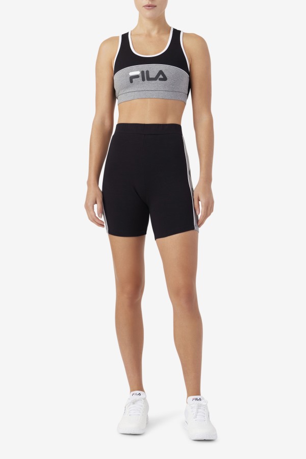 Kairi Bra Top Fila Outlets Black/Heather/White