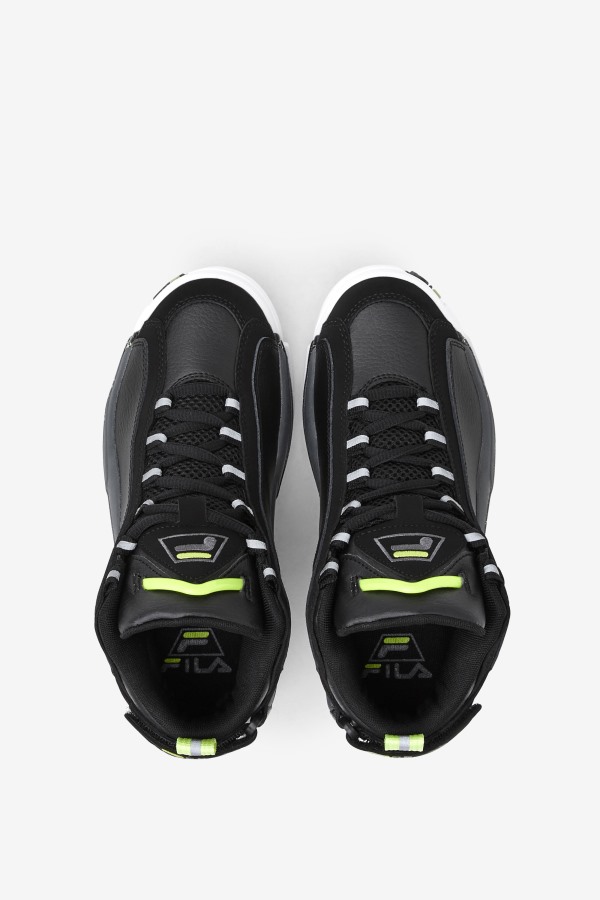 Black/Sunny Lime/Castlerock Little Kids\' Grant Hill 2 Fila Outlets