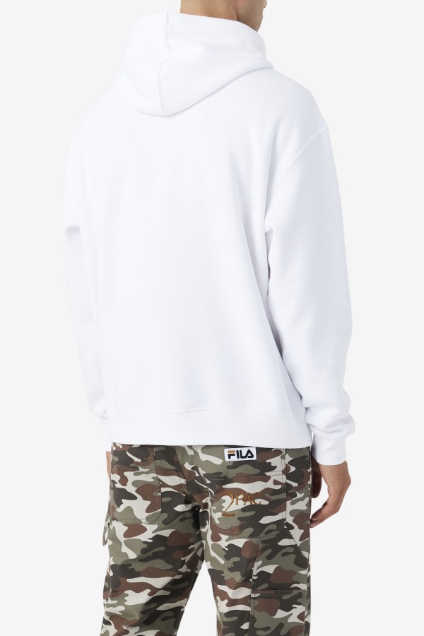 White Fila Outlets 2Pac Patch Hoodie