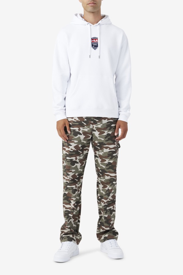White Fila Outlets 2Pac Patch Hoodie