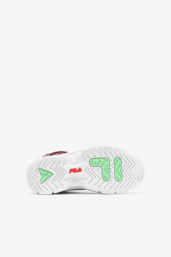 Big Kids\' Grant Hill 2 Fila Outlets Black/Fiery Coral/Green Ash