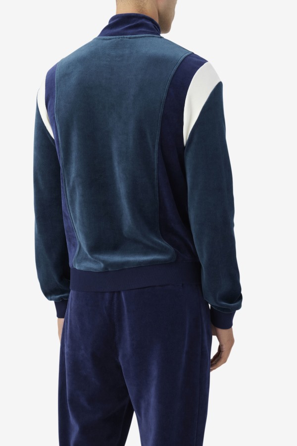 Floyd Velour Jacket Fila Outlets Teal/Navy/Egret