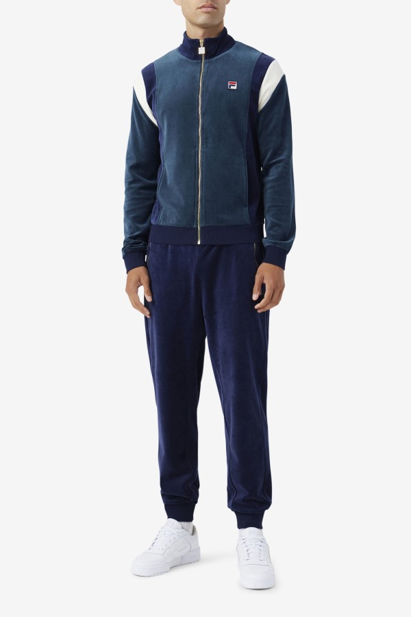 Floyd Velour Jacket Fila Outlets Teal/Navy/Egret