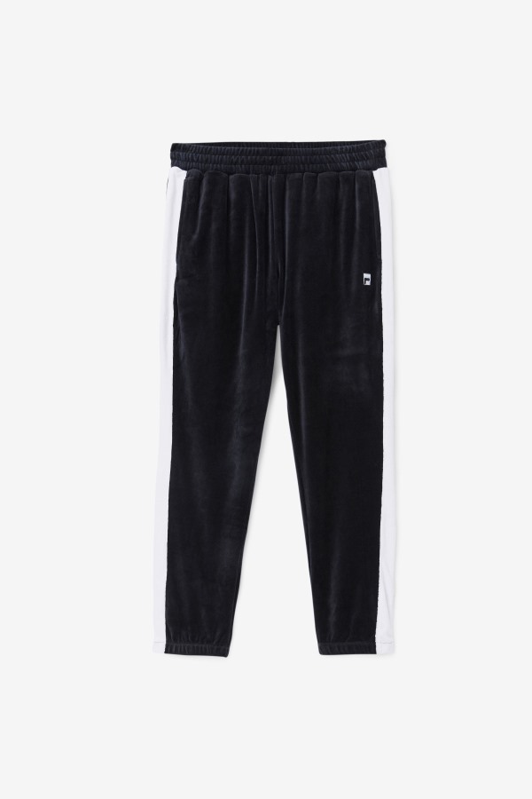 Black/White/Skyway Fila Outlets Brice Velour Pant