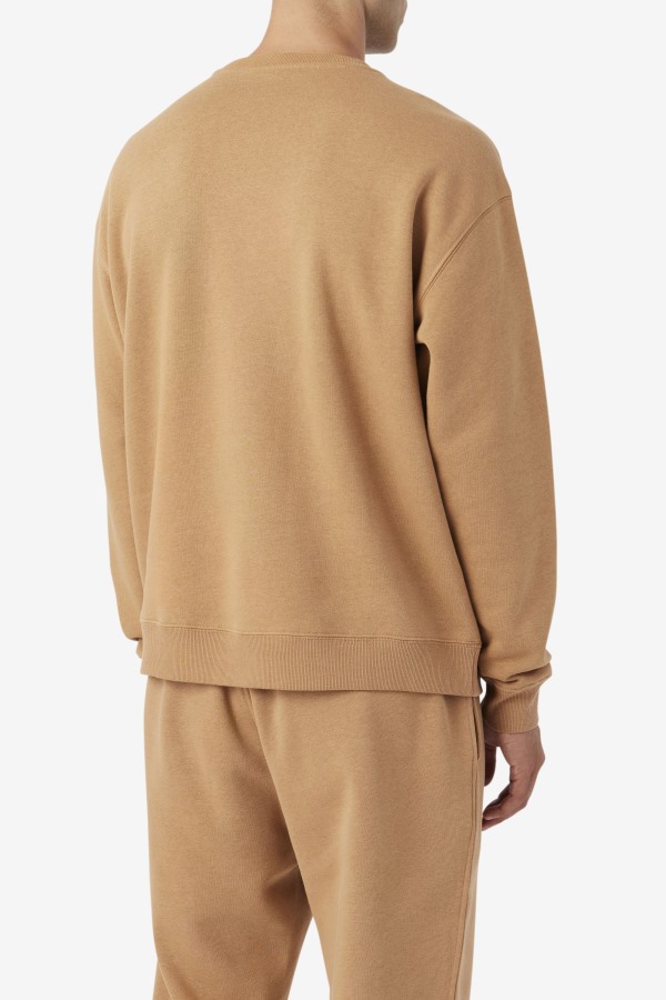 Fila Outlets Tobacco Brown 2Pac Fleece Patch Crew