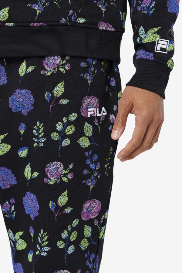 Fila Outlets Hemlock Jogger Black/Floral Print