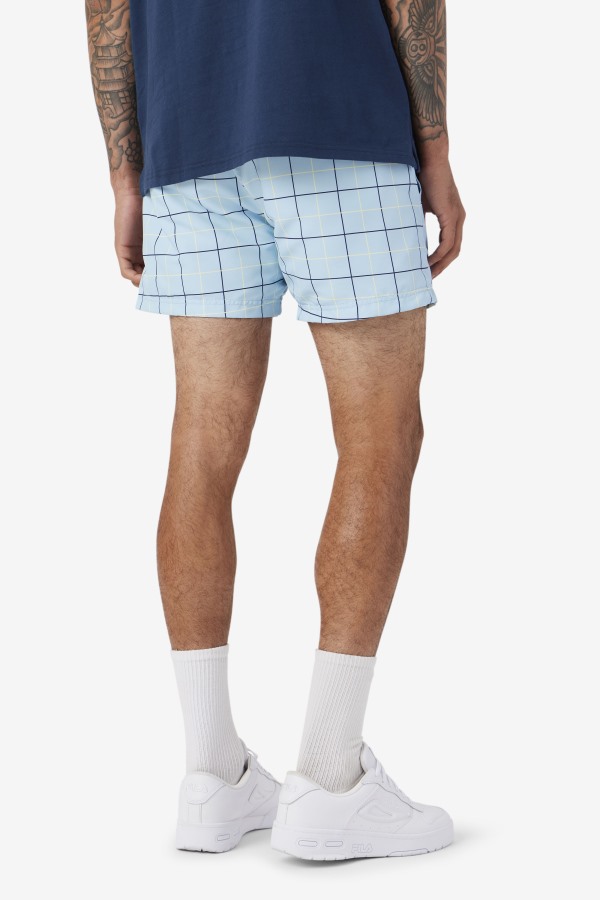 Fila Outlets Blue/Navy/Tender Yellow Linecall Swim Short