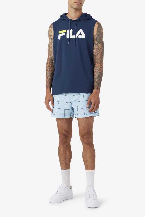Fila Outlets Blue/Navy/Tender Yellow Linecall Swim Short