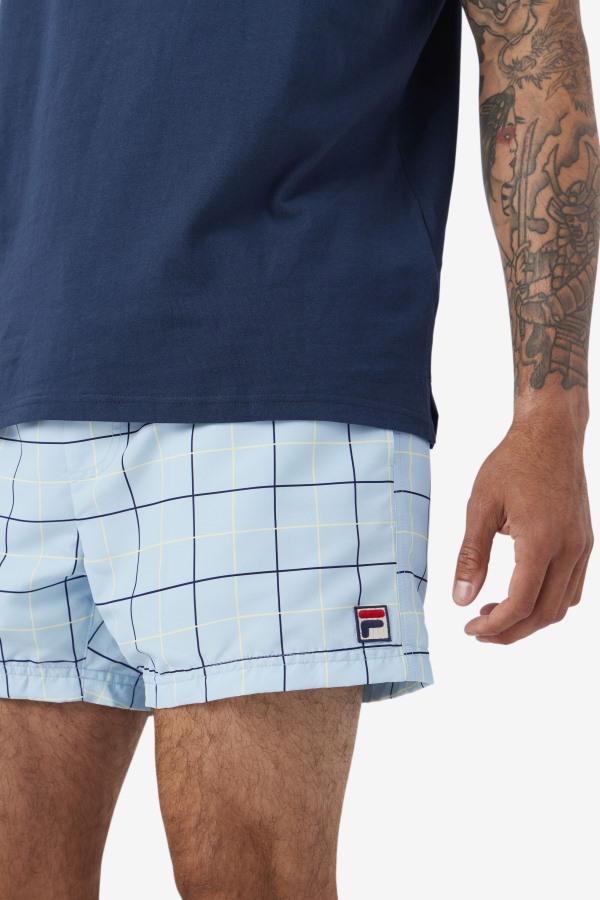 Fila Outlets Blue/Navy/Tender Yellow Linecall Swim Short