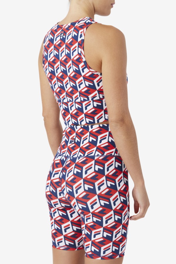 Fila Outlets Emmaline Tank Red/Navy/White