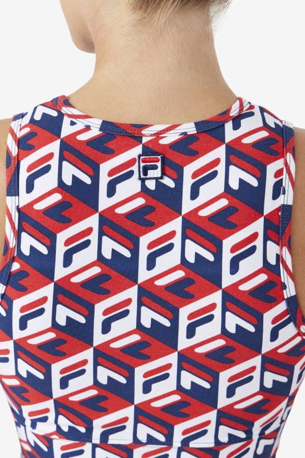 Fila Outlets Emmaline Tank Red/Navy/White