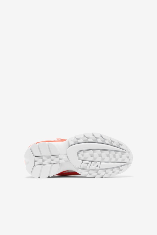 Big Kids\' Disruptor 2 Exp Fila Outlets White/Fiery Coral/Yellow