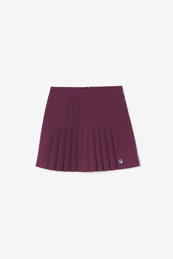 Grape Wine Fila Outlets Amy Pleated Skirt