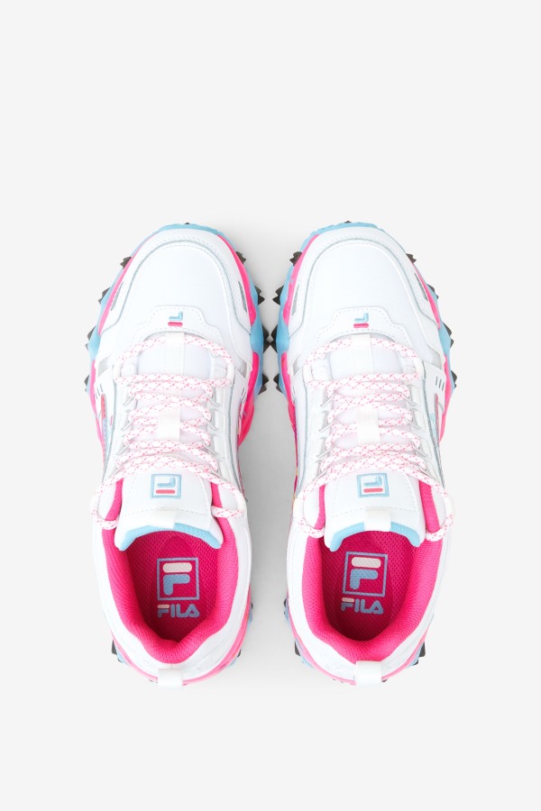 Women\'s Oakmont TR Fila Outlets White/Pink Glo/Bluefish