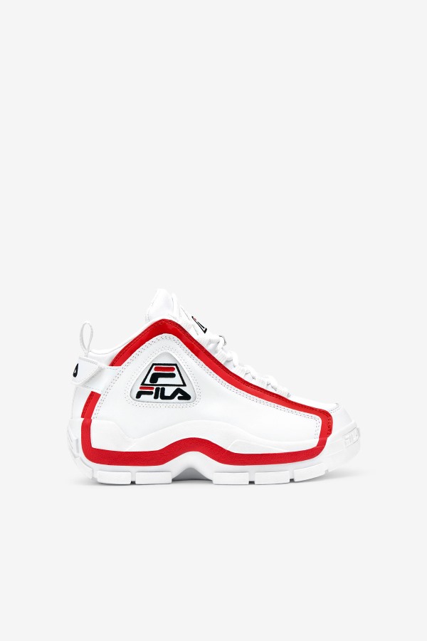 big kids' Grant Hill 2 White/Red/Black Fila Outlets