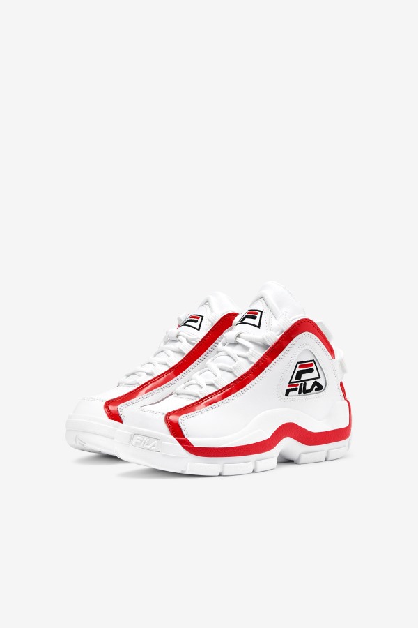 big kids\' Grant Hill 2 White/Red/Black Fila Outlets