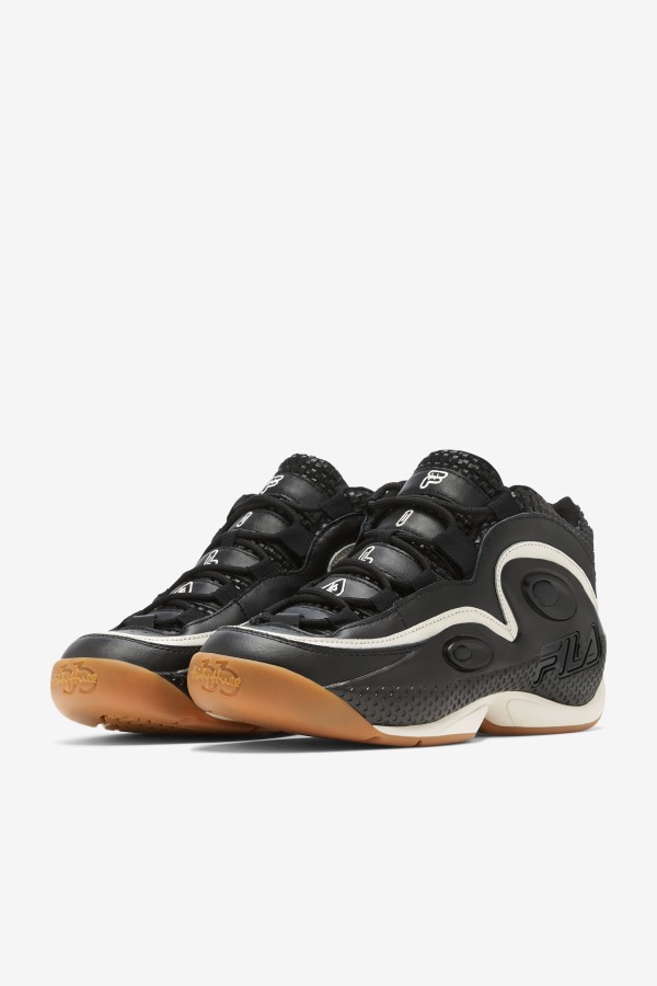 Grant Hill 3 Woven Fila Outlets Black/Gardenia/Gum