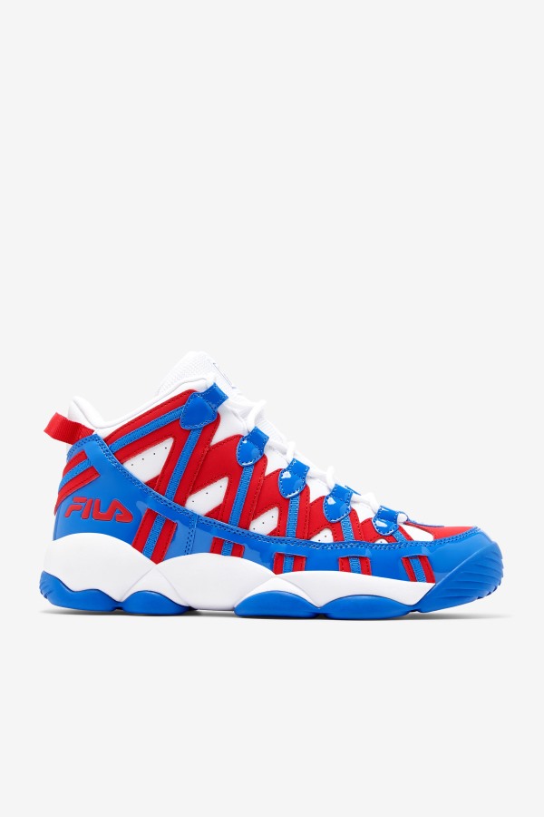 White/Red/Blue Fila Outlets Men's Stackhouse Spaghetti