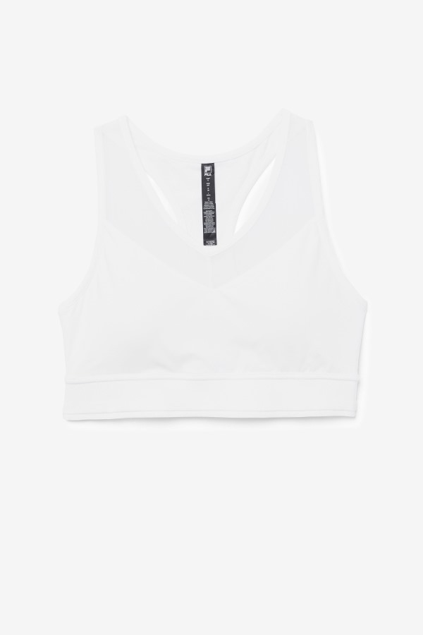 White Fila Outlets Uplift Racerback Bra Top