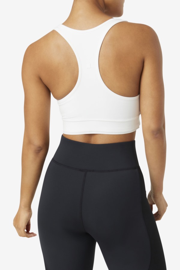 White Fila Outlets Uplift Racerback Bra Top