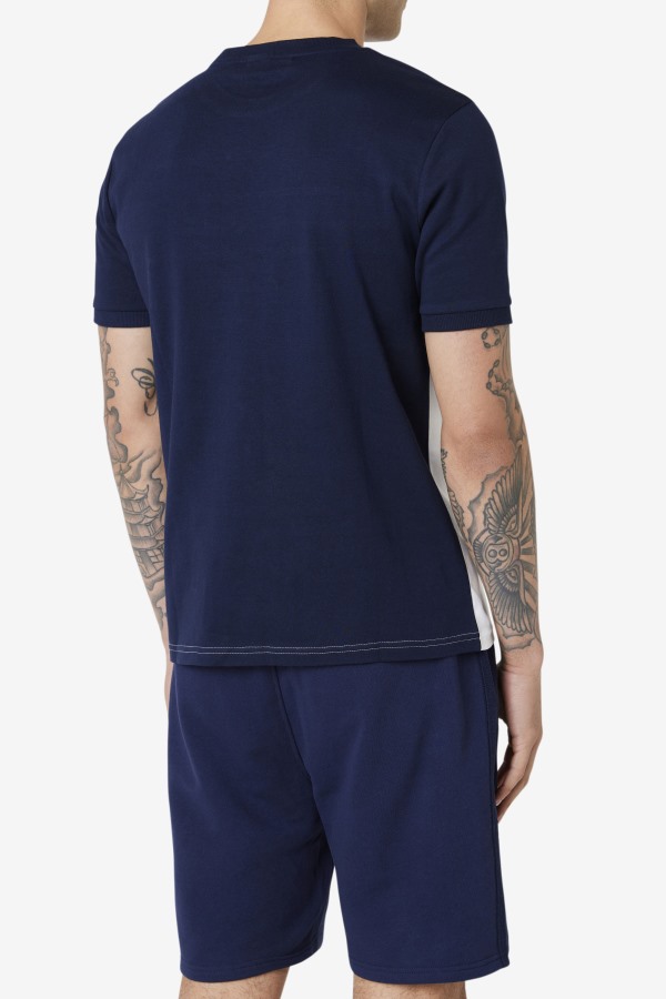 White/Navy/Strong Blue/Red Exempt Crew Fila Outlets