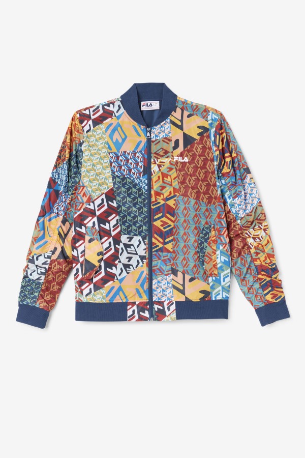 Mav Bomber Jacket Ocean/Yellow/White Fila Outlets