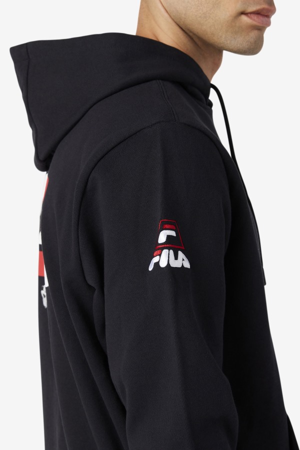 Grant Hill Lazarus Hoodie Black Fila Outlets