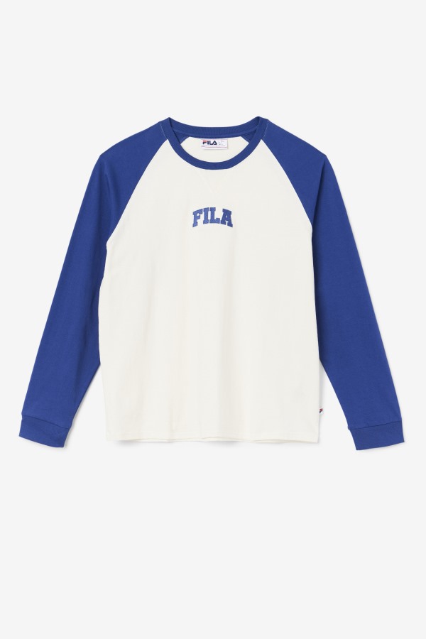 Fila Outlets Chet Raglan Tee Gardenia/Blue