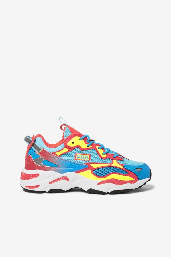 Women's Ray Tracer Apex Fila Outlets Bluefish/Yellow/Fiery Coral