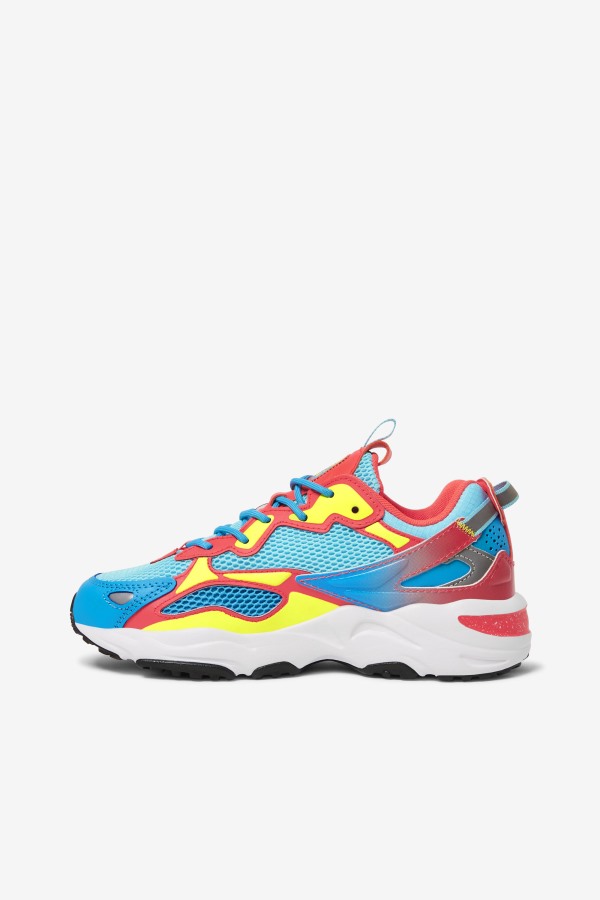 Women\'s Ray Tracer Apex Fila Outlets Bluefish/Yellow/Fiery Coral