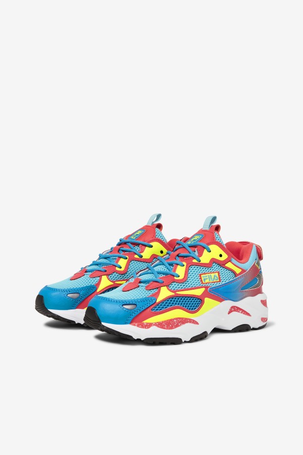 Women\'s Ray Tracer Apex Fila Outlets Bluefish/Yellow/Fiery Coral