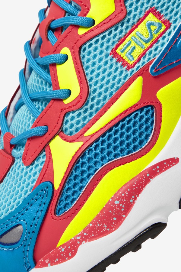 Women\'s Ray Tracer Apex Fila Outlets Bluefish/Yellow/Fiery Coral