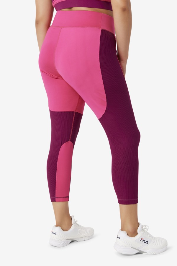 Forza Textured Long Legging Bright Pink/Magenta Purple Fila Outlets